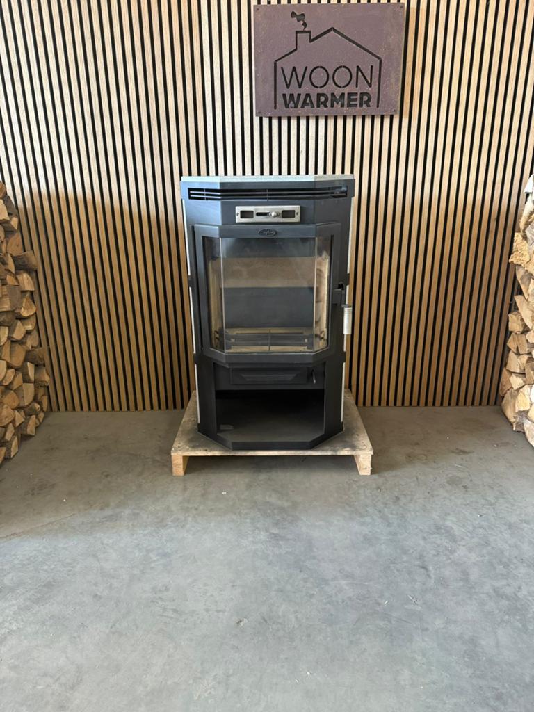 26177 Speksteenkachel Fireplace 9kw, Ophalen, Gebruikt, Houtkachel, Vrijstaand