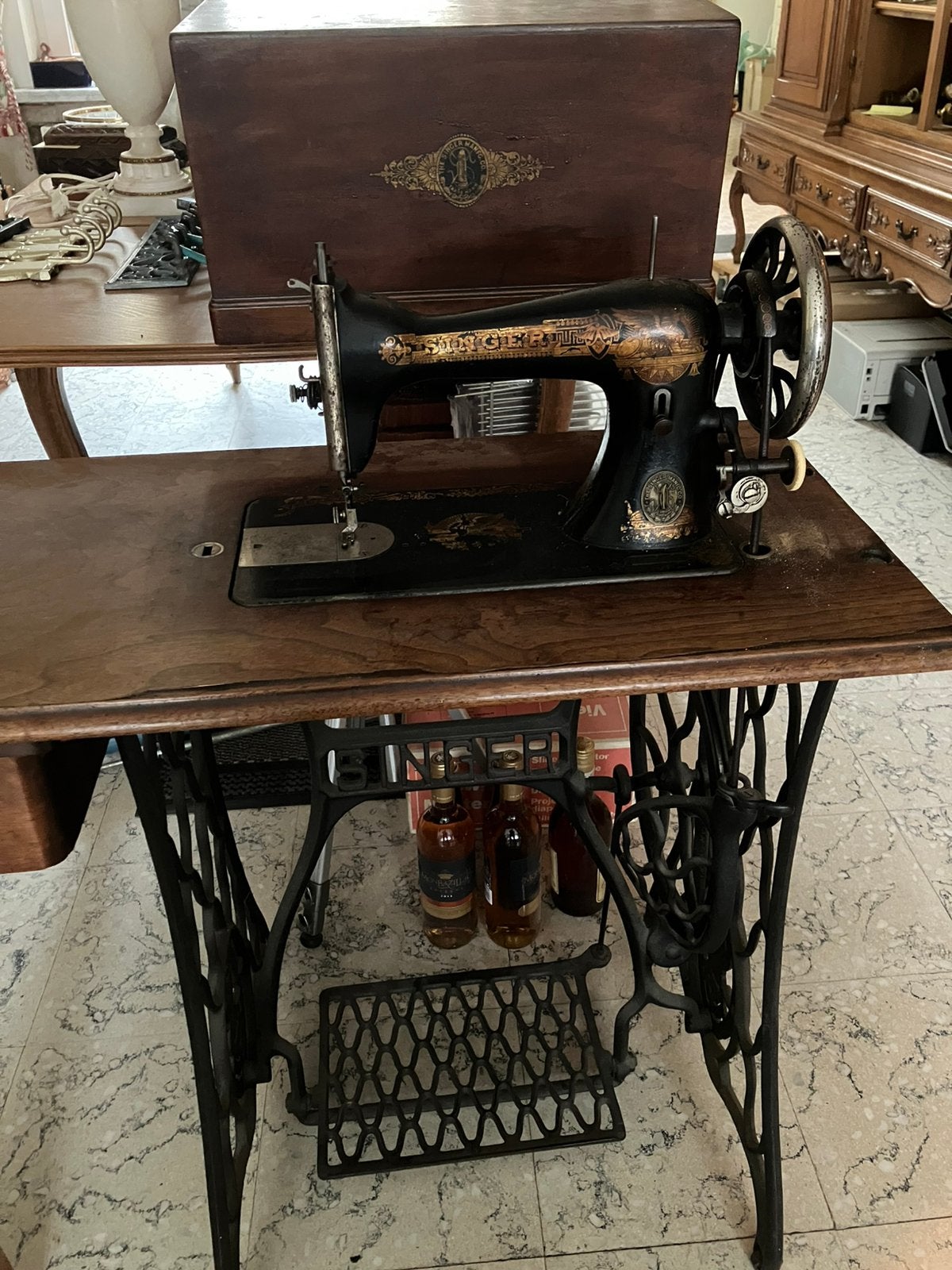 Art Nouveau Naaimachine Singer, Antiek en Kunst, Ophalen