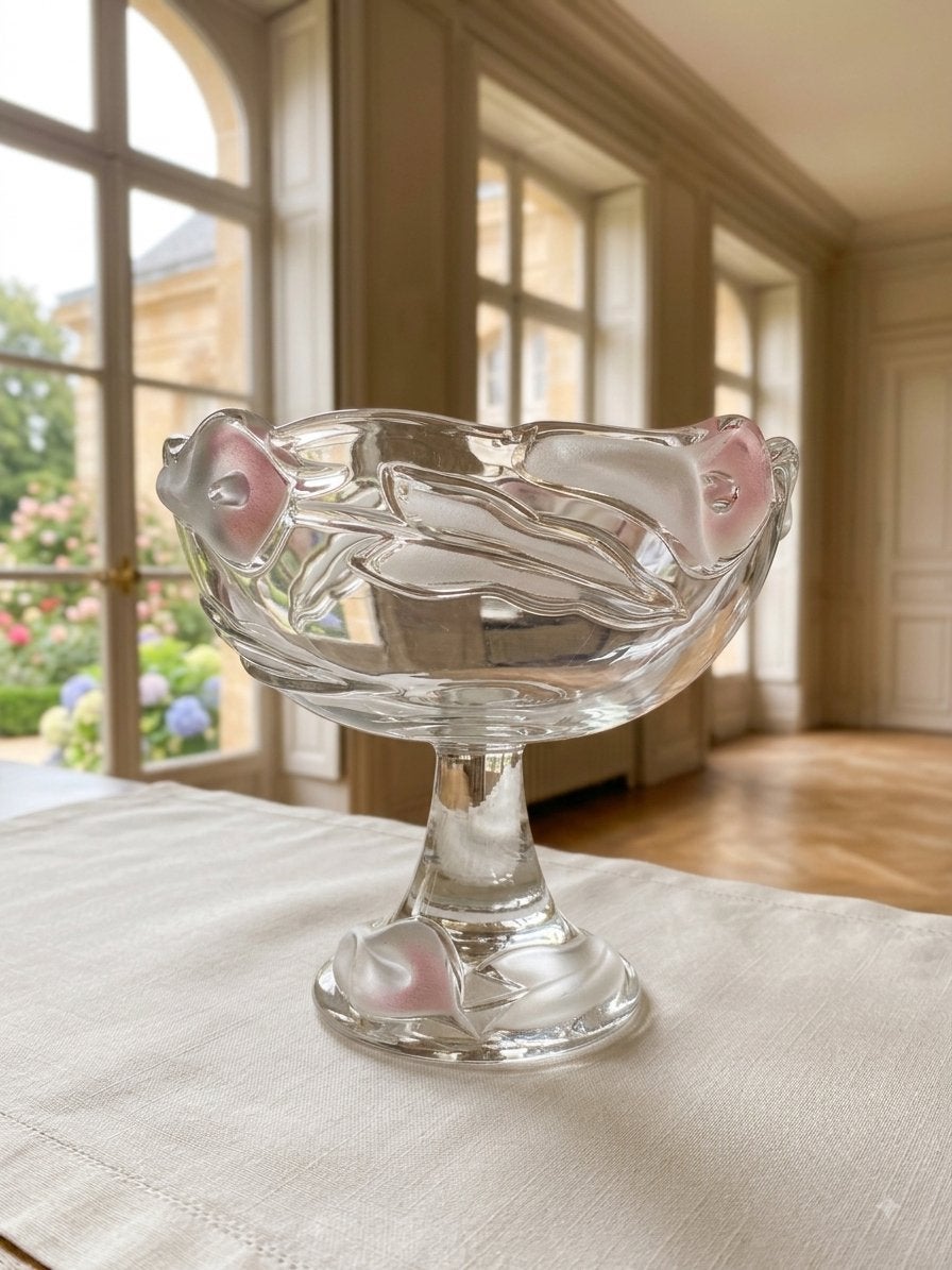 Très belle coupe / bonbonnière vintage sur pied, Antiek en Kunst, Ophalen