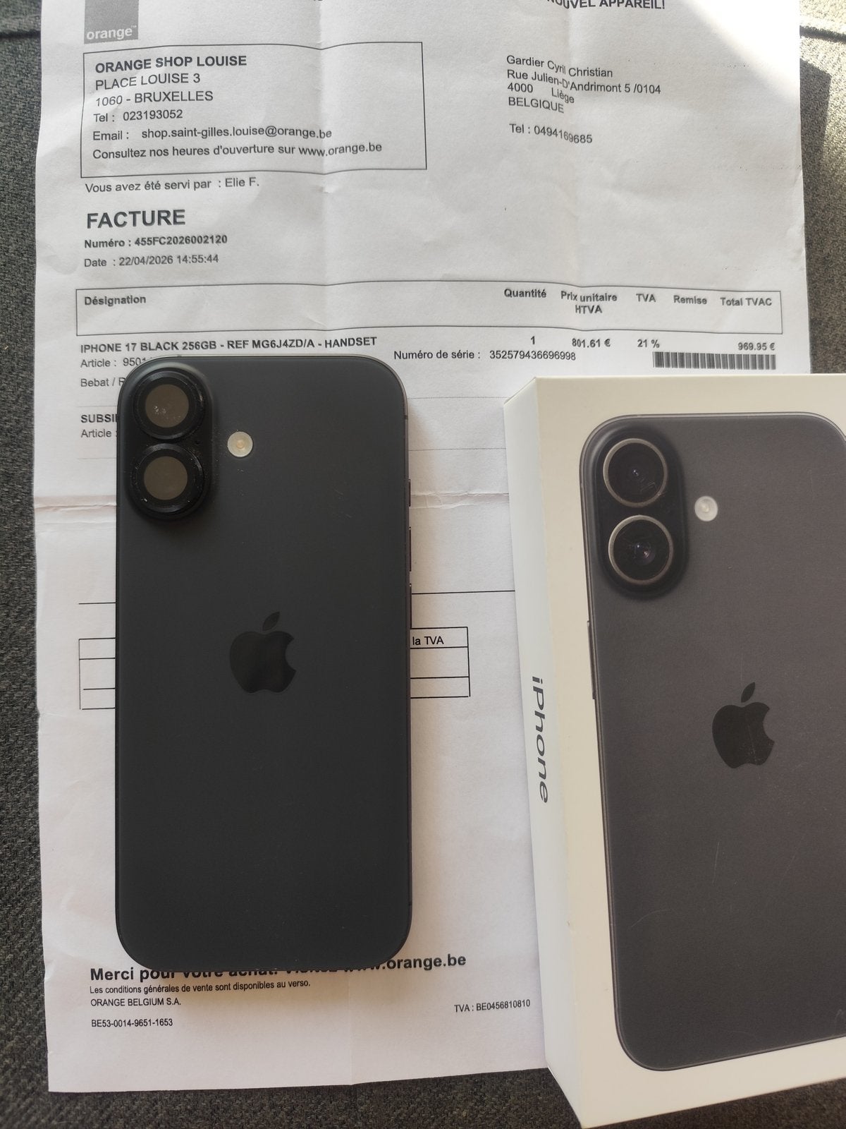 Iphone 17 comme neuf, Télécoms, Téléphonie mobile | Apple iPhone, Enlèvement, Comme neuf