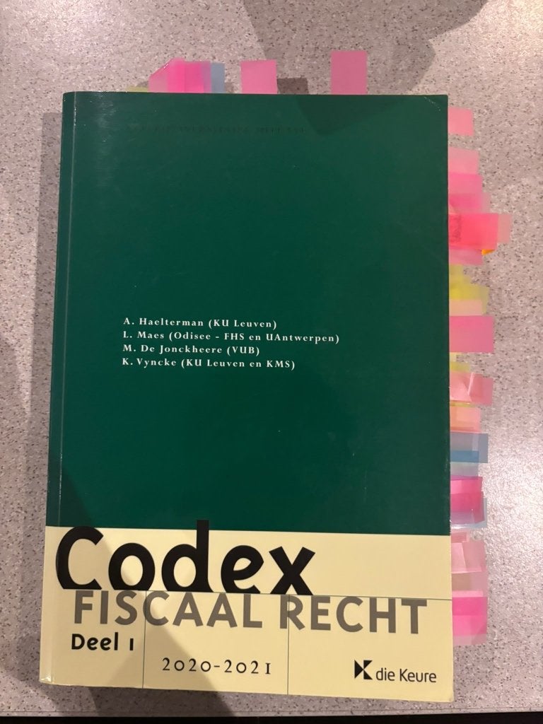 Codex fiscaal recht - deel 1, Boeken, Gelezen, Hoger Onderwijs, Die keure, Ophalen of Verzenden