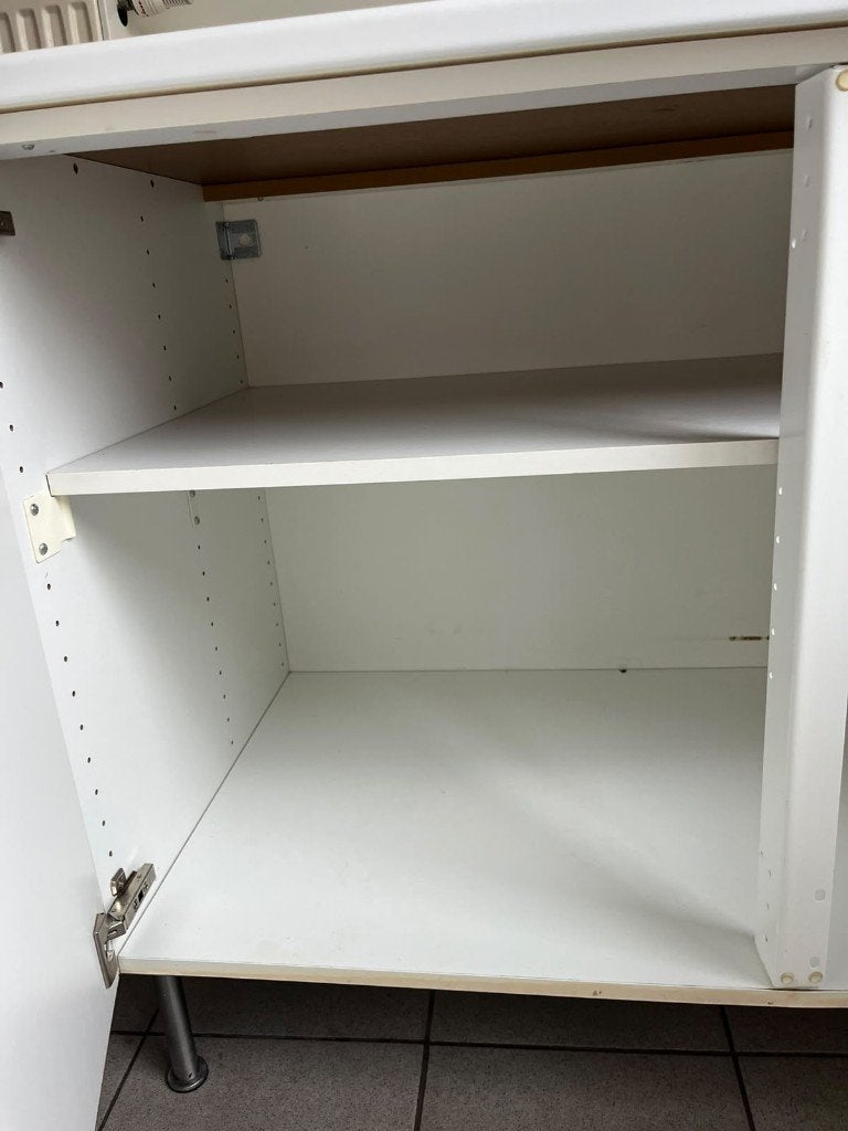 Wit kastje, Avec porte(s), 100 à 150 cm, Enlèvement, Utilisé