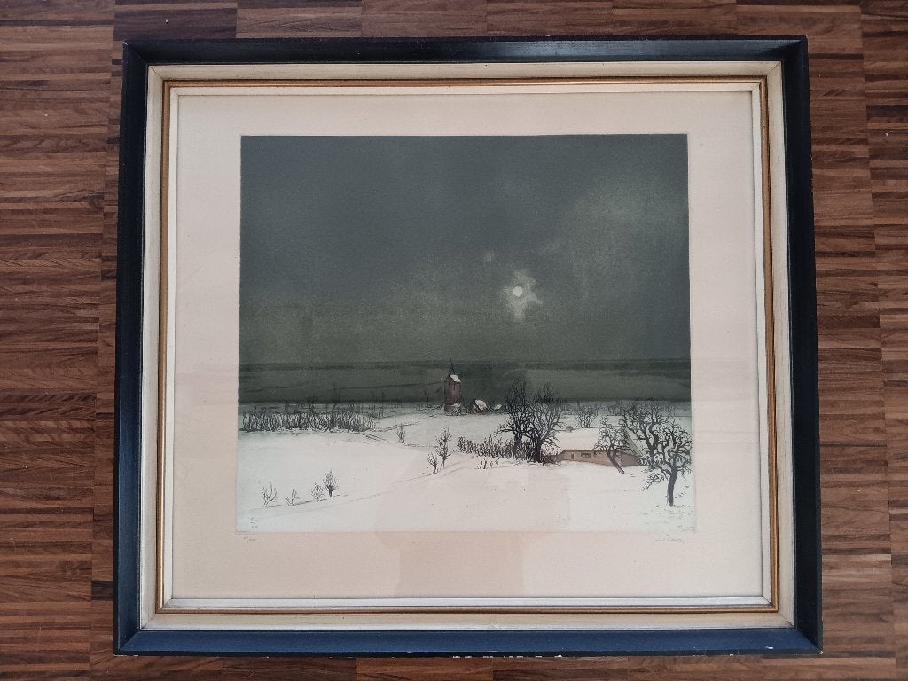 Ets Leo Piron (1899-1962) - gesigneerd, genummerd, gedateerd, Antiek en Kunst, Ophalen of Verzenden, Ets, Genummerd