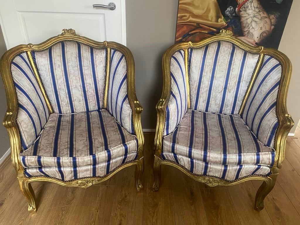 2 barok antieke Queen Anne fauteuils, Ophalen