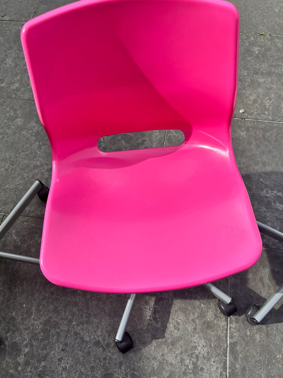 Roze bureaustoel ikea, Ophalen, Zo goed als nieuw, Roze, Bureaustoel