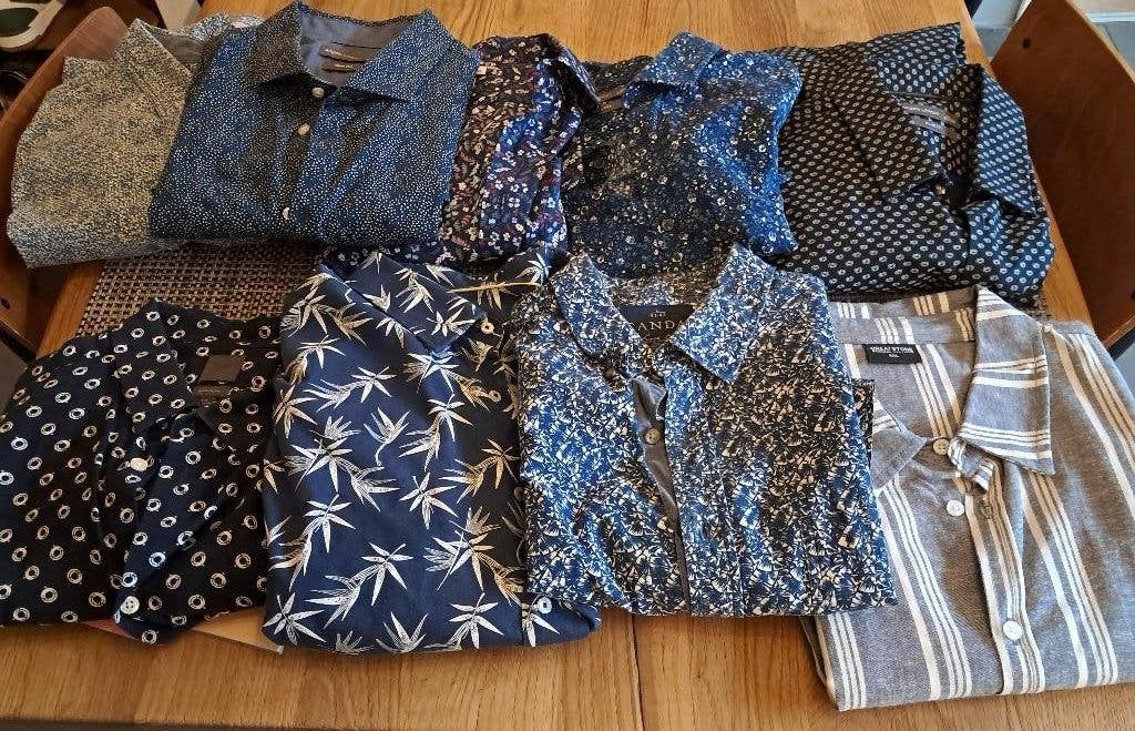 Collectie Mooie Hemden Lang en korte mouw - 9 stuks - XL, Diversen, Tour de cou 43/44 (XL), Enlèvement ou Envoi, Multicolore