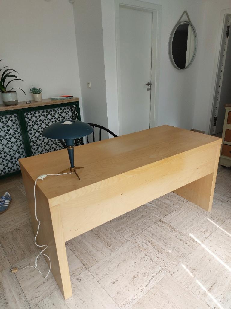 Bureau bois plaqué, Scandinave, Autres types, 65 cm, Enlèvement
