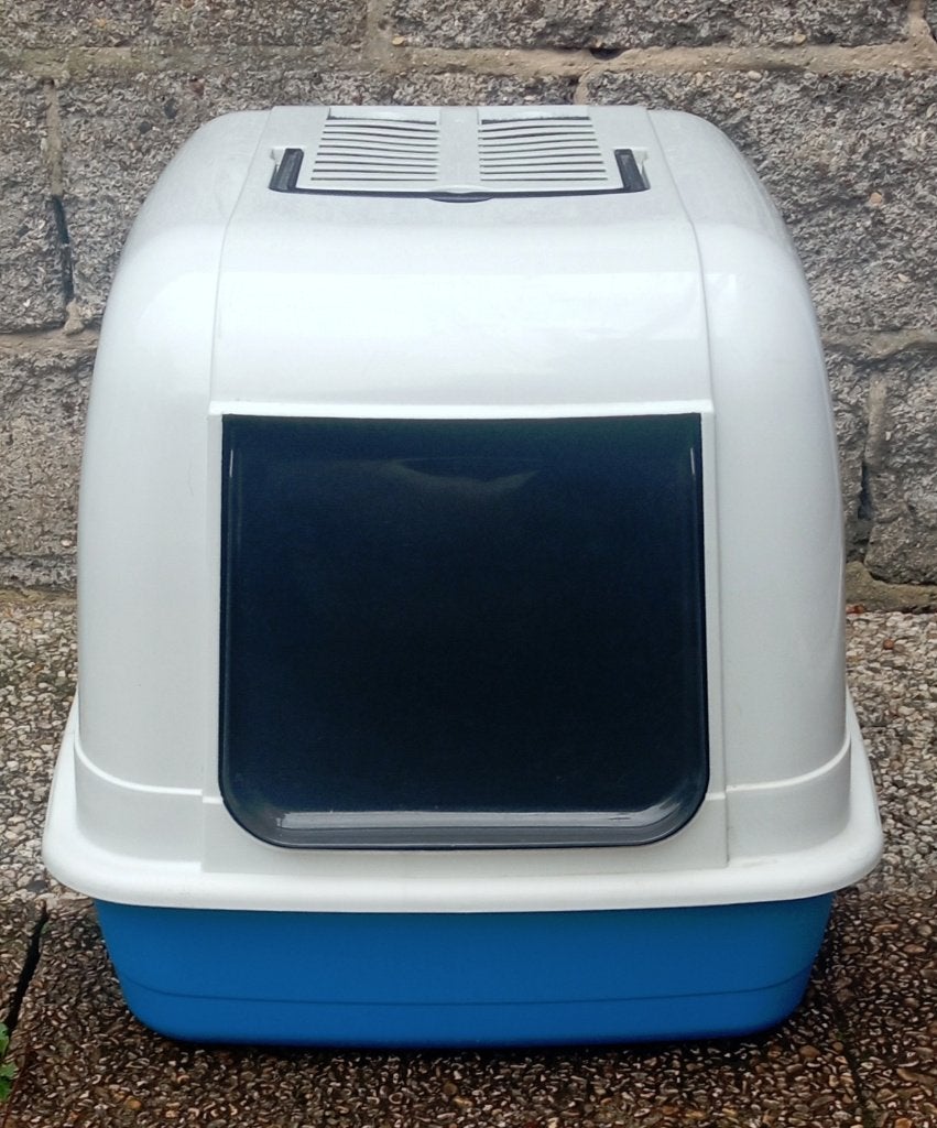 Grande litière maison de toilette pour chat, Enlèvement, Utilisé, Fermé