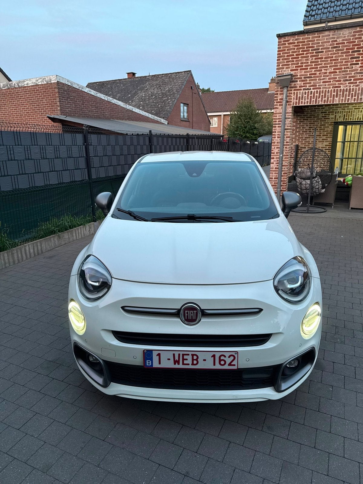 FIAT 500X 1600 DIESEL SPORT AUTOMAAT, Auto's, Automaat, Wit, Lichtsensor, Diesel