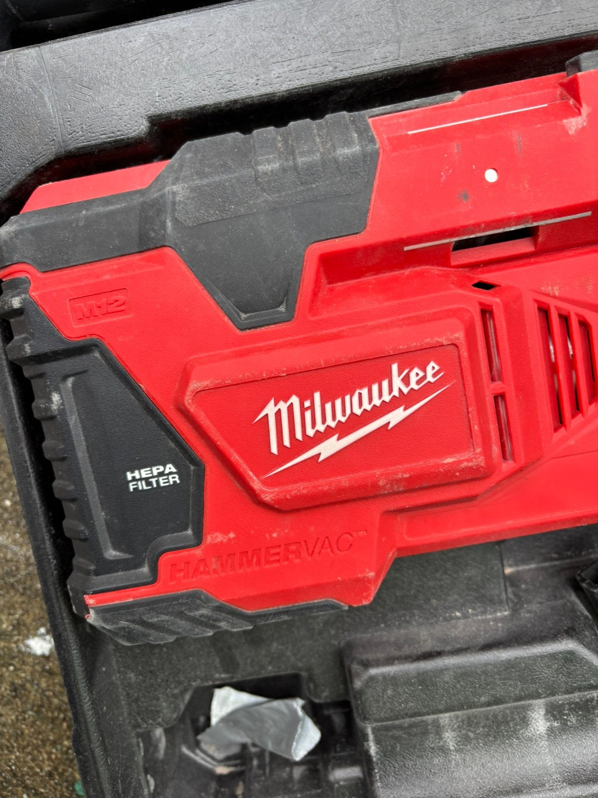 Milwaukee boerhamer met stofzuiger, Ophalen, Zo goed als nieuw