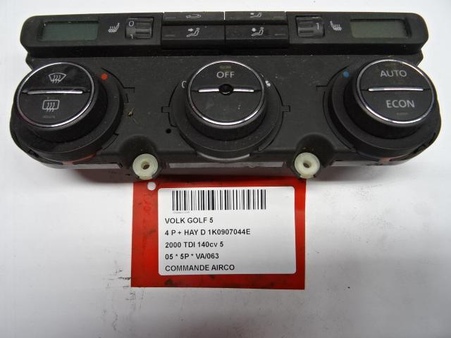 PANNEAU DE COMMANDE CLIMATISATION Golf V 4Motion (1K1), Utilisé, Volkswagen