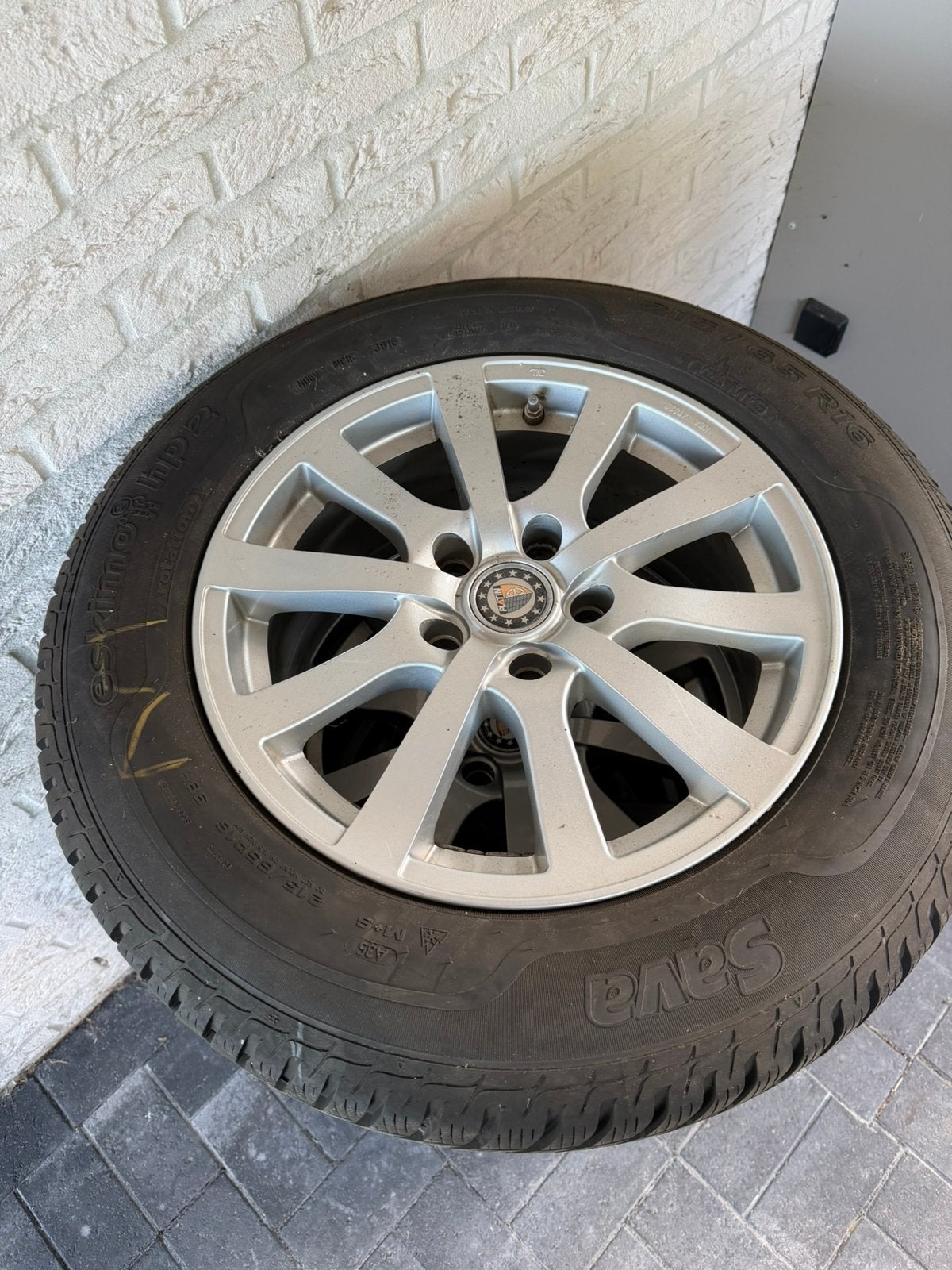 Winterbanden 215/65 R16 op Platin lichtmetalen velgen, Auto-onderdelen, Ophalen, 16 inch, Winterbanden, Band(en)