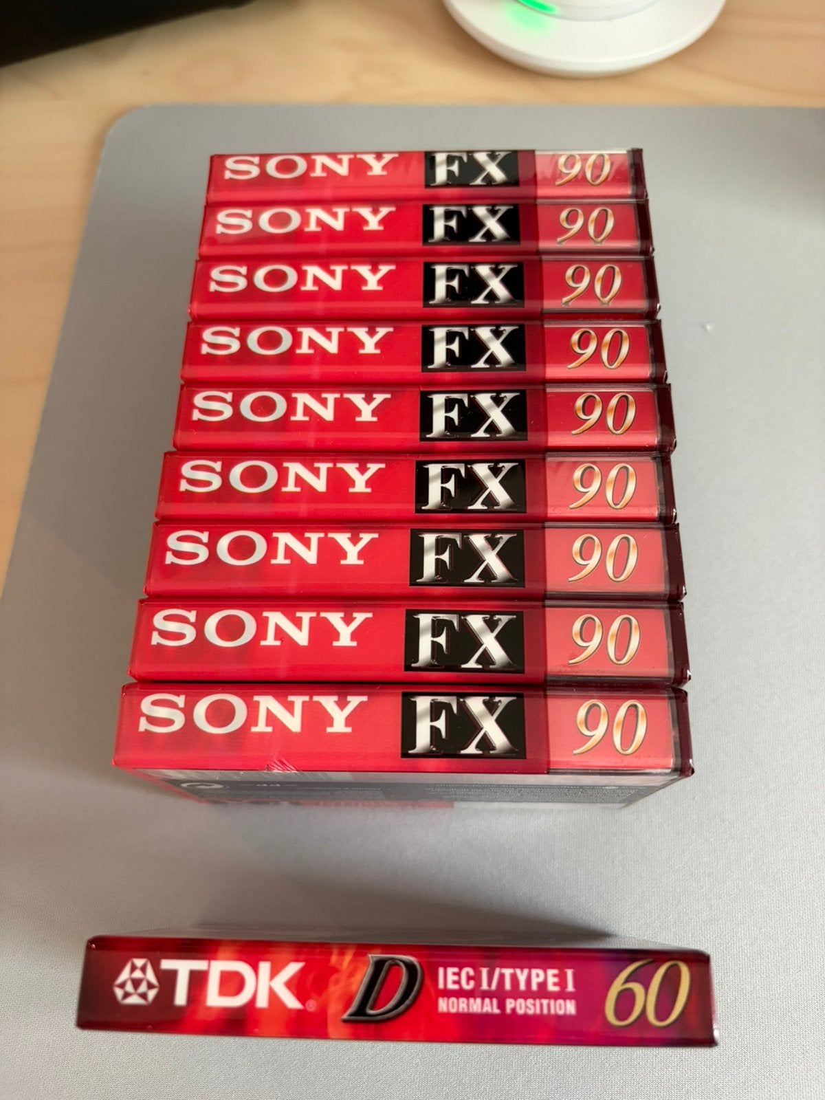 Lot de 10 cassettes vierge Sony et TDK, Cd's en Dvd's, Cassettebandjes, Ophalen of Verzenden, Nieuw in verpakking, 2 t/m 25 bandjes
