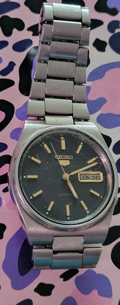 Seiko 5 horloge, Bijoux, Sacs & Beauté, Montre-bracelet, Seiko, Acier, Enlèvement