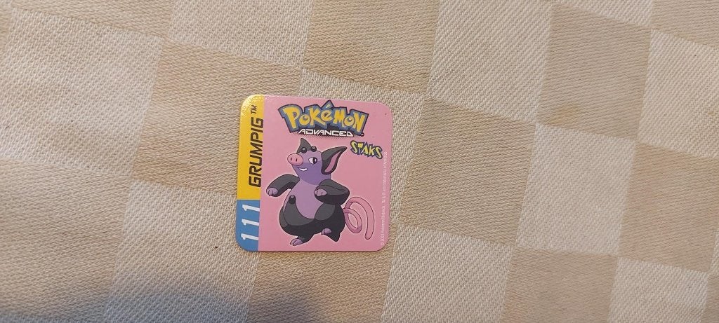 jouet magnétique Pokemon Panini Sticks Grumpig 2003, Enlèvement ou Envoi, Neuf