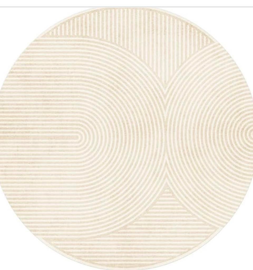 Tapis rond - 300cm - Neuf!!, Neuf, 200 cm ou plus, 200 cm ou plus, Beige