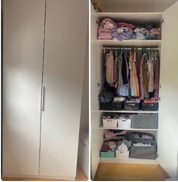 IKEA PAX/FORSAND kledingkast wit 100x60x236 cm, Ophalen, Zo goed als nieuw
