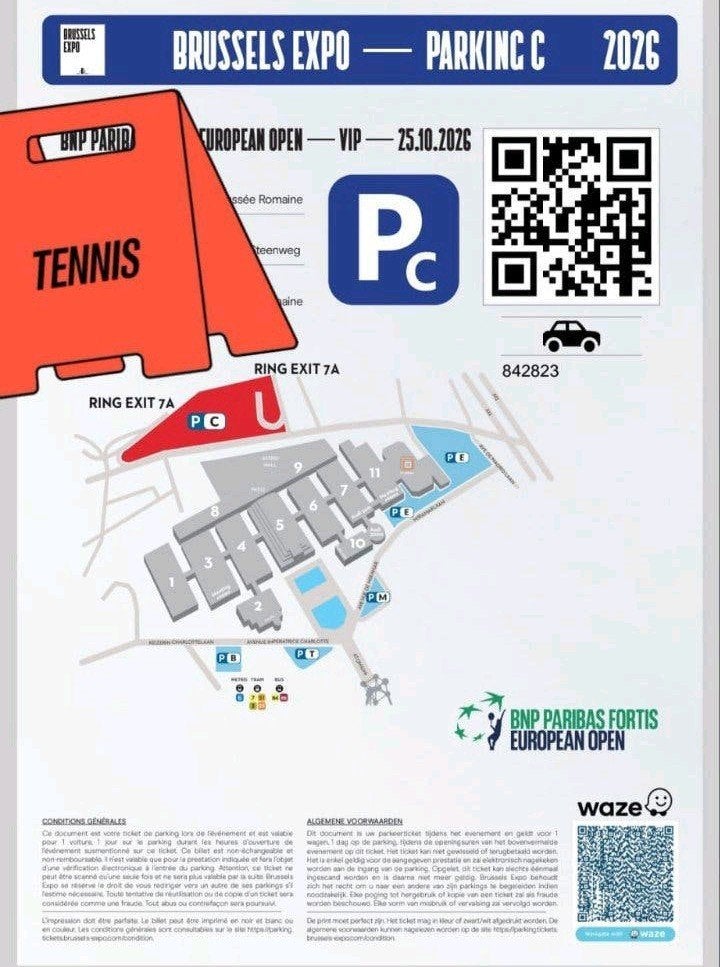 2x tickets European Open ATP 250, Tickets en Kaartjes, Twee personen