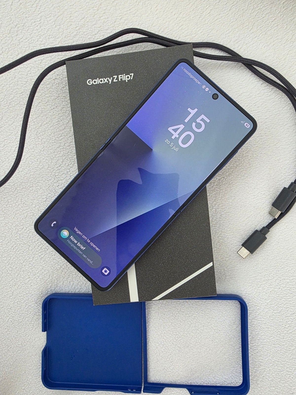 Samsung Galaxy Z Flip7 256 GB Blue Shadow, 256 GB, Enlèvement