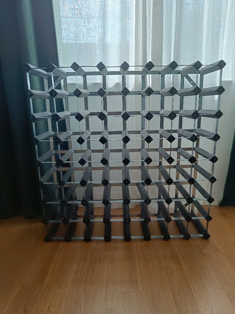 Wijnrek 72 flessen, Huis en Inrichting, Ophalen, Zo goed als nieuw, 25 flessen of meer, 75 – 100