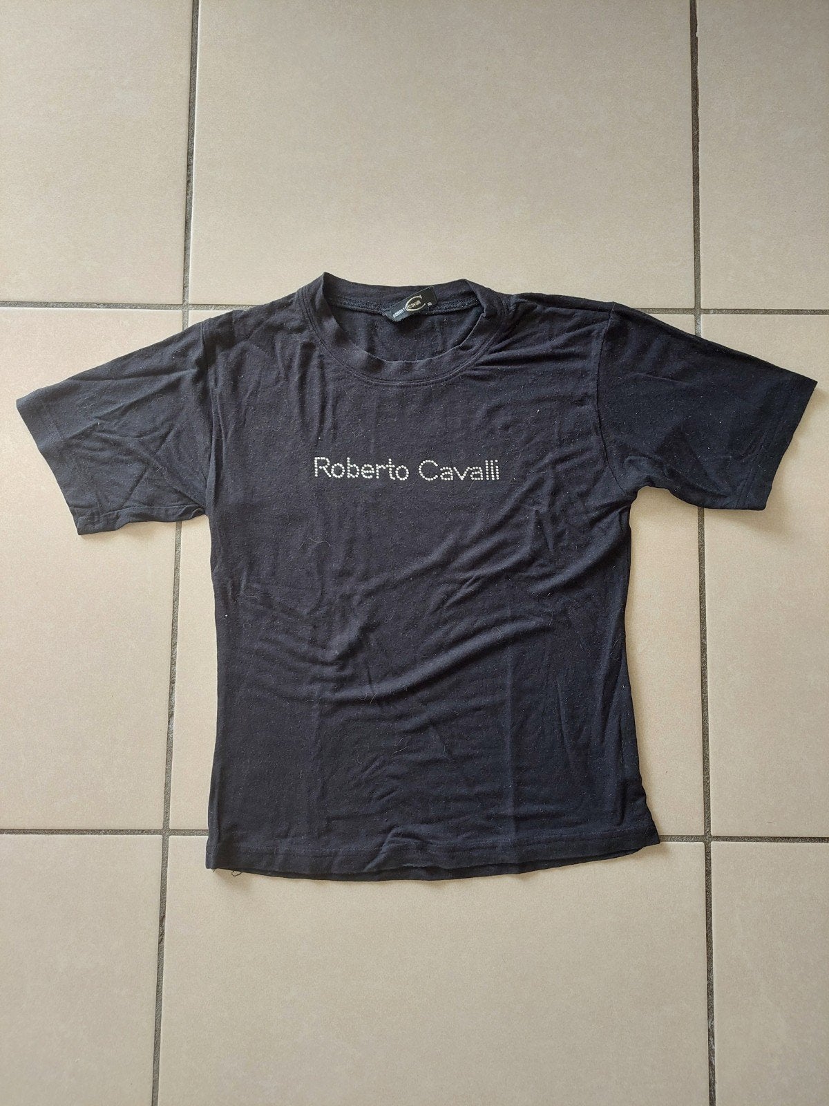 T-shirt Roberto Cavalli zwart, Kleding | Dames, Zwart, Ophalen of Verzenden, Korte mouw, Roberto Cavalli