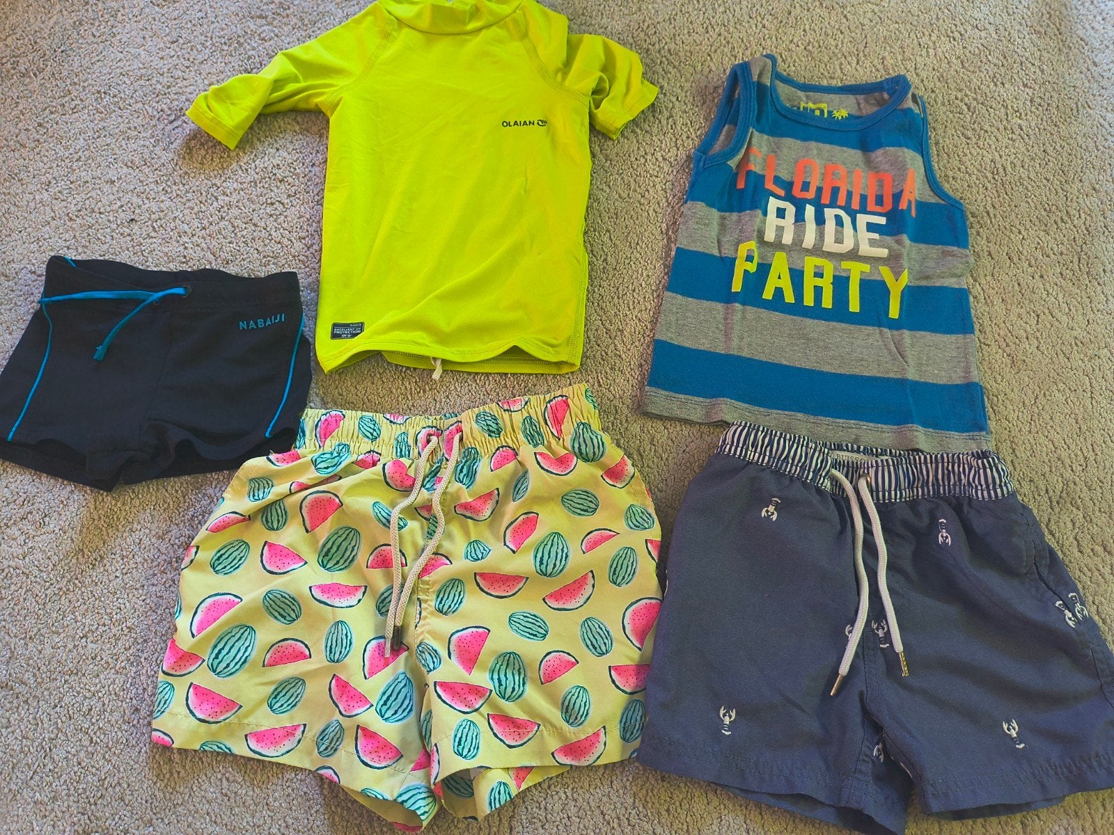 Lot vêtements de plage garçon 4 ans – Maillots et anti-UV, Kinderen en Baby's, Kinderkleding | Maat 110, Ophalen of Verzenden