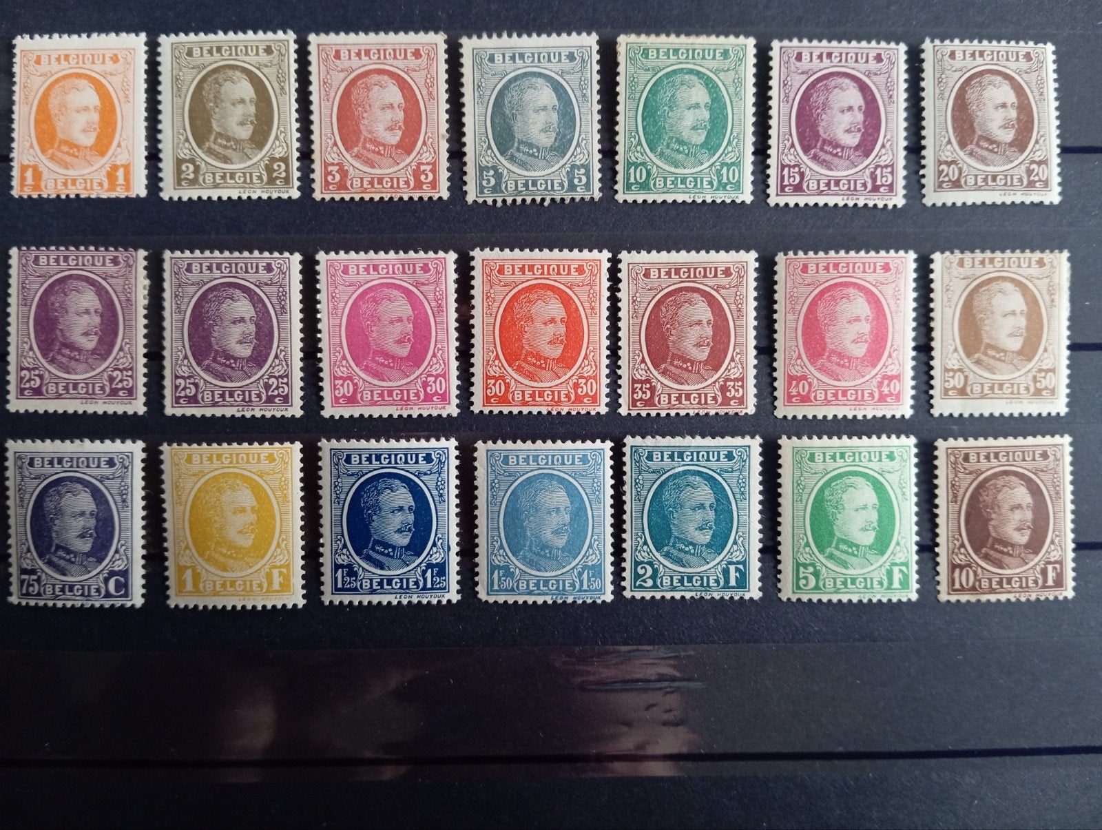 Série complète de 21 T(*). Albert 1er.COB 190/210.