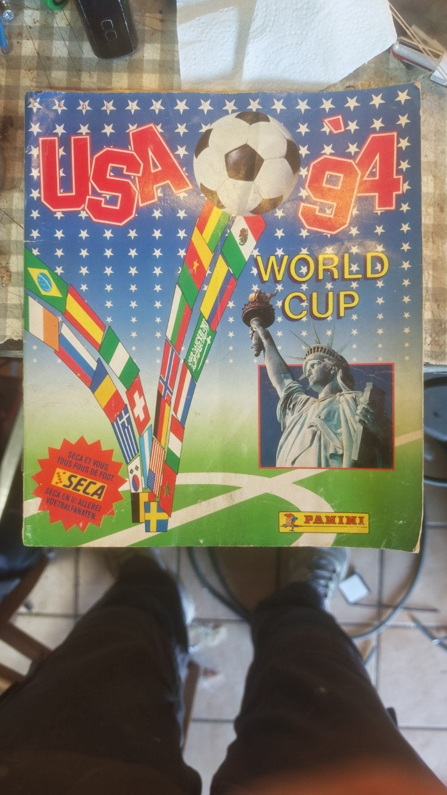 album panini édition seca USA 94 complet, Enlèvement