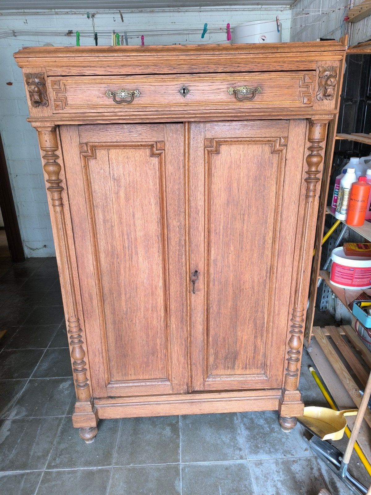 Bonheur du jour chêne, Ophalen