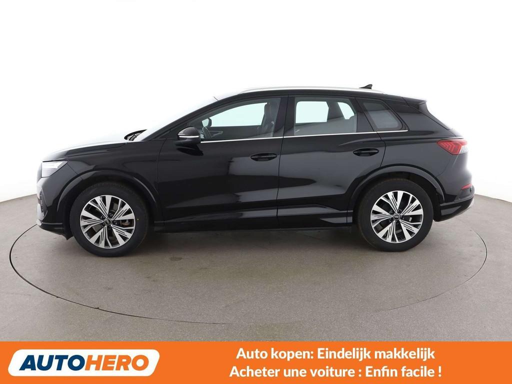Audi Q4 e-tron 35 e-tron (bj 2022, automaat), Auto's, Automaat, Gebruikt, Zwart, https://public.car-pass.be/vhr/95481d9b-8459-4535-8aa3-7eeb770e857b