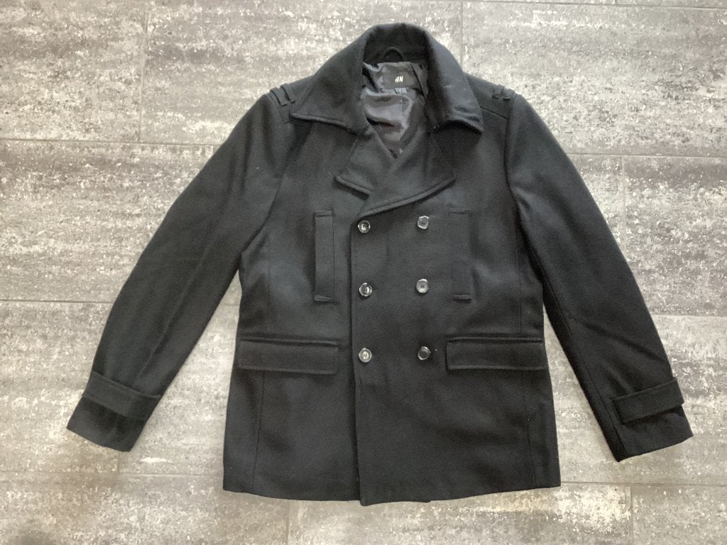 Jas heren H&M 54, Maat 52/54 (L), Zwart, Ophalen of Verzenden, Zo goed als nieuw
