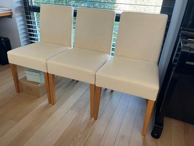 6 eetkamerstoelen - op te maken - met losse hoezen, Huis en Inrichting, Stoelen, Ophalen, Gebruikt, Vijf, Zes of meer stoelen