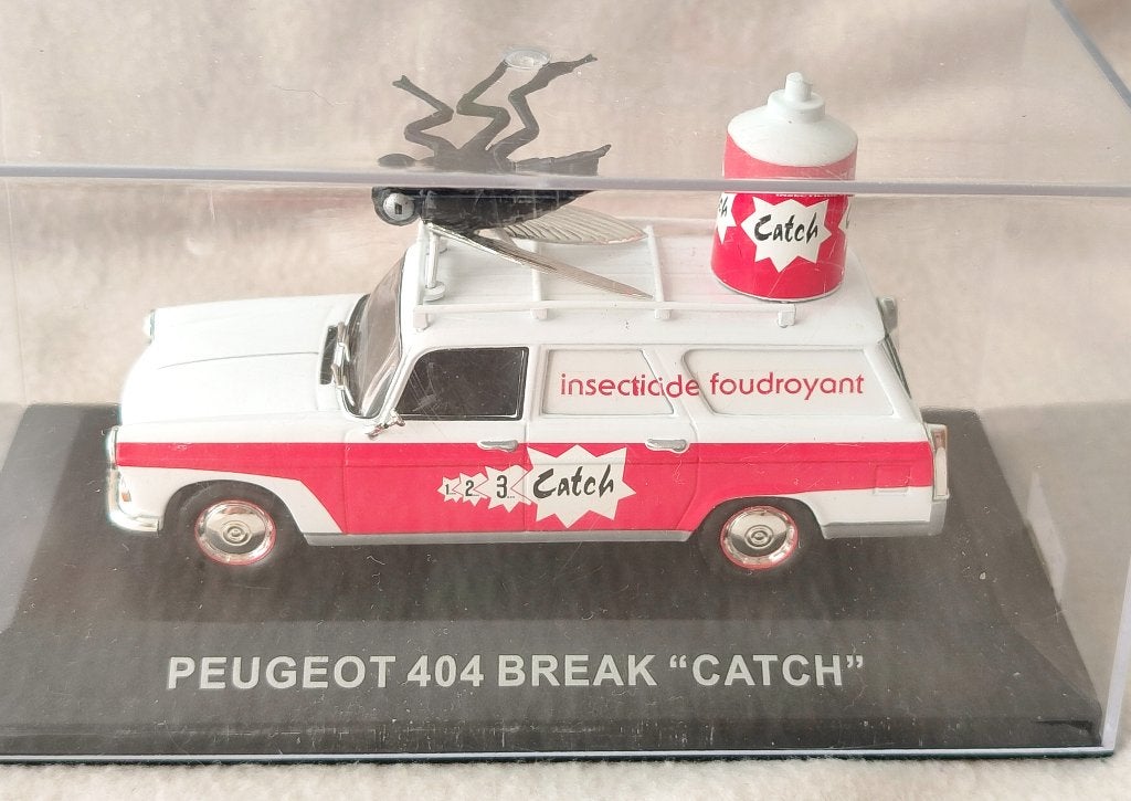 Altaya:  Peugeot 404 Break _ insecticide "Catch", Ophalen of Verzenden, Zo goed als nieuw, Auto, Overige merken