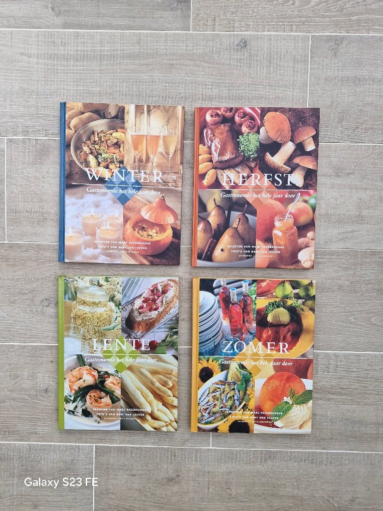 4-delige reeks 'Gastronomie het hele jaar door', Boeken, Kookboeken, Ophalen of Verzenden, Nieuw, Europa