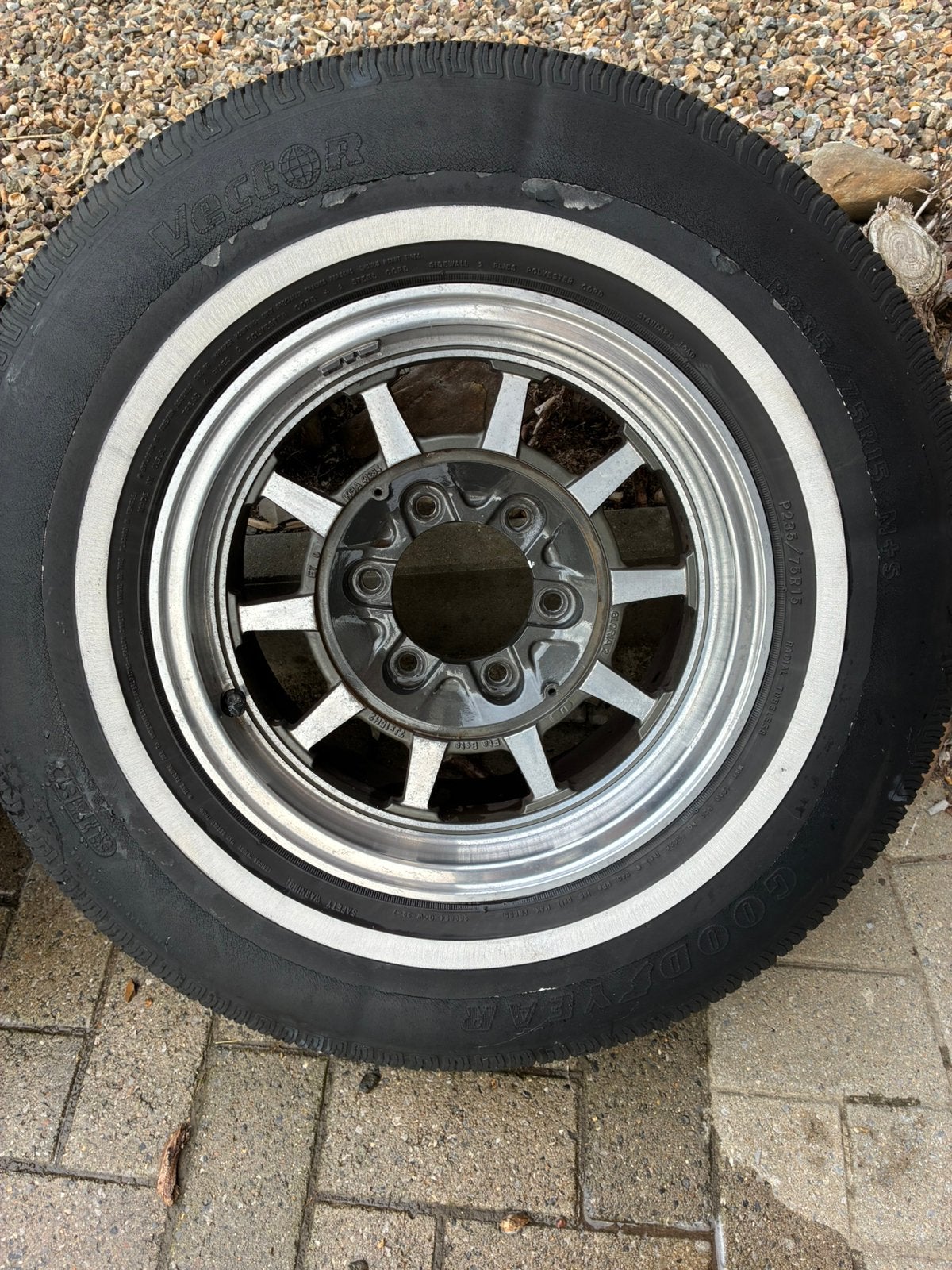 4x Klassieke Gloria 2 Velgen 15"+ Goodyear Banden 4x4, Auto-onderdelen, Banden en Velgen, Ophalen, Banden en Velgen