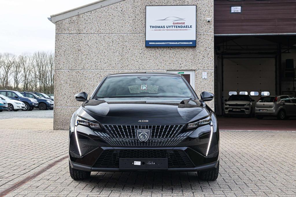 Peugeot 408 GT-UITVOERING*BENZINE-HYBRID*LEDER-ALCANT*ZETELV, Auto's, Gebruikt, 1199 cc, Alcantara, Zwart