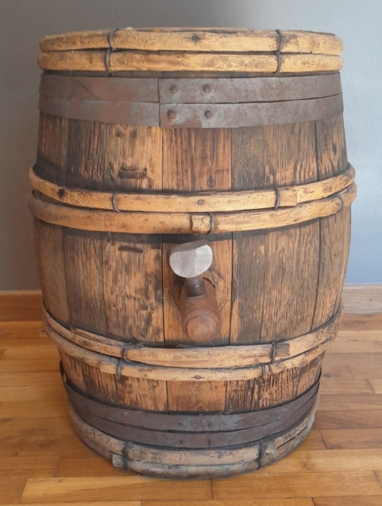 Tonneau décoratif en chêne - VINTAGE, Enlèvement