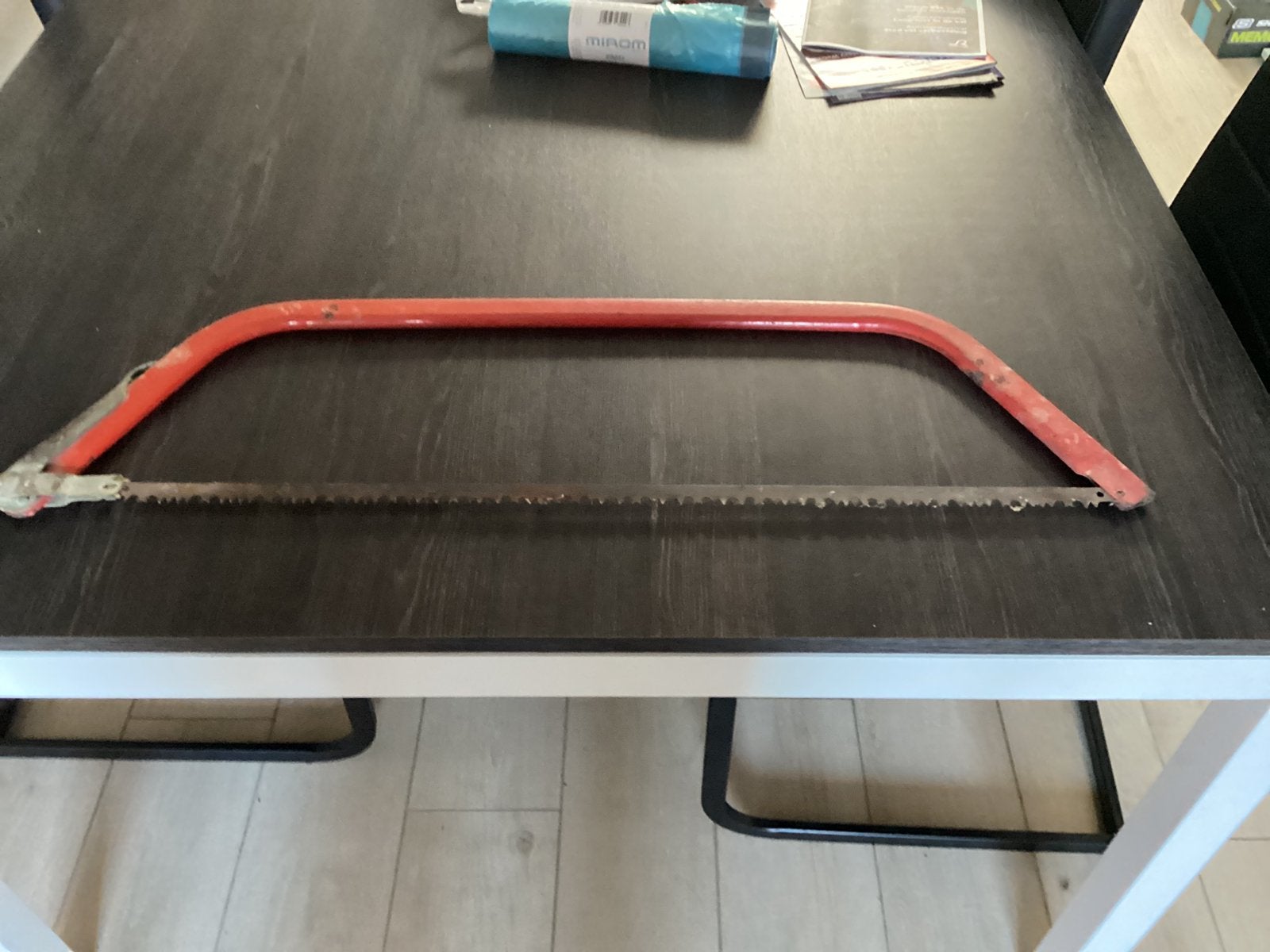 Beugelzaag L 85cm xH 24, Tuin en Terras, Handzagen, Ophalen, Zo goed als nieuw, Beugelzaag