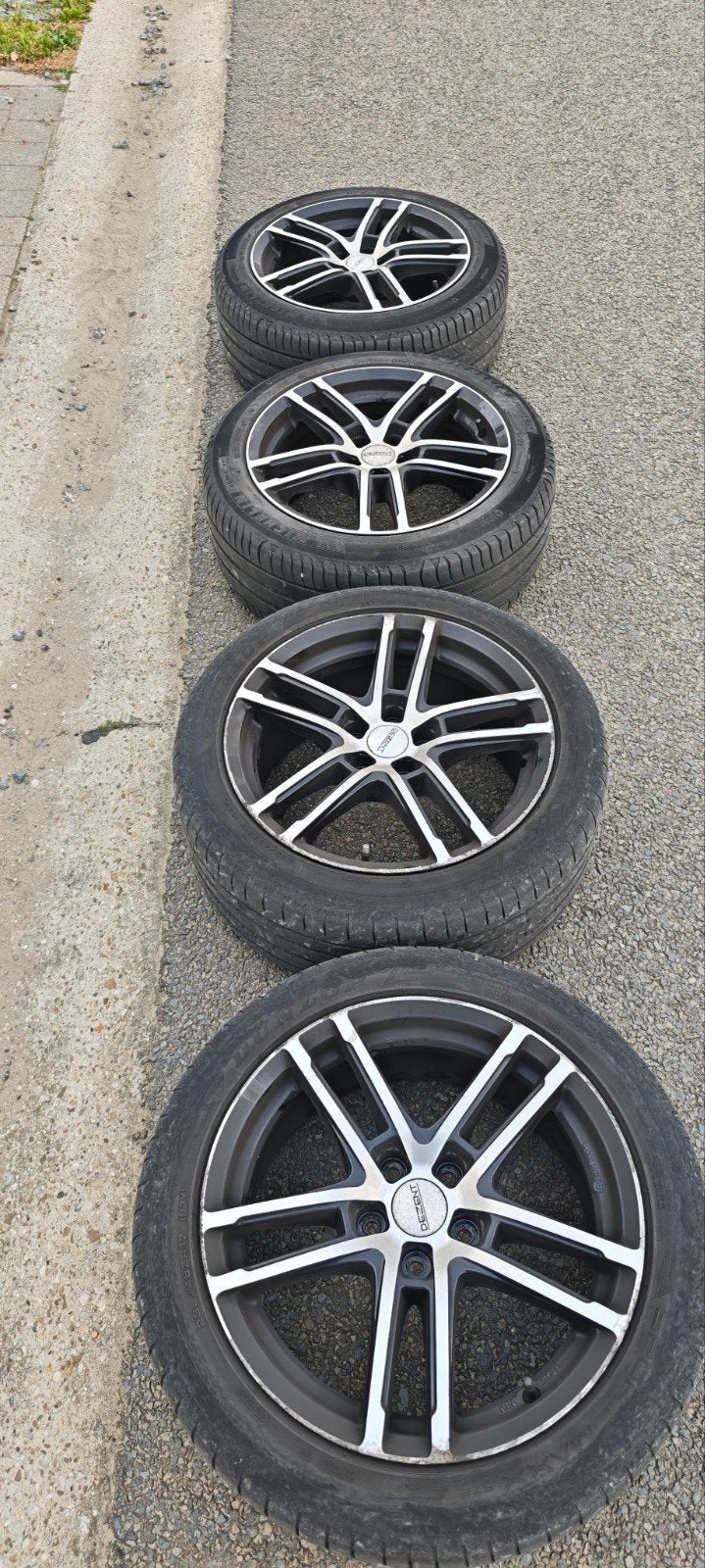Velgen plus banden, Auto-onderdelen, Banden en Velgen, Ophalen, Gebruikt, Velg(en), 17 inch