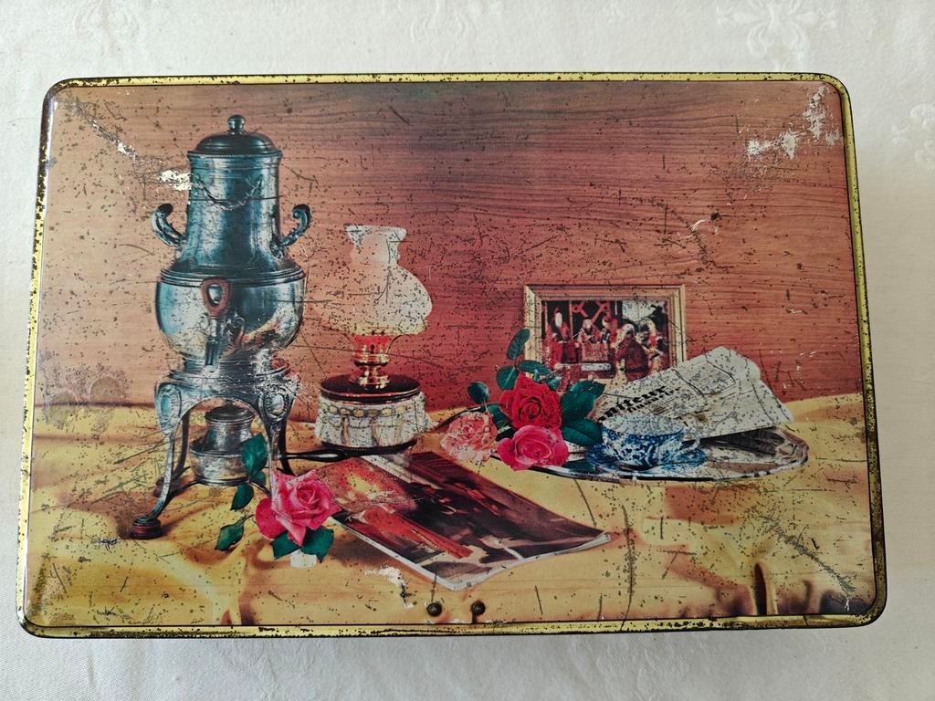 Vintage blikken doos, Ophalen of Verzenden