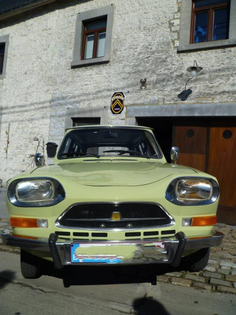 Citroën Ami Super Break 1974 vert absinthe. attache remorque, Autos, Citroën, Achat, 2CV, Boîte manuelle, 5 portes