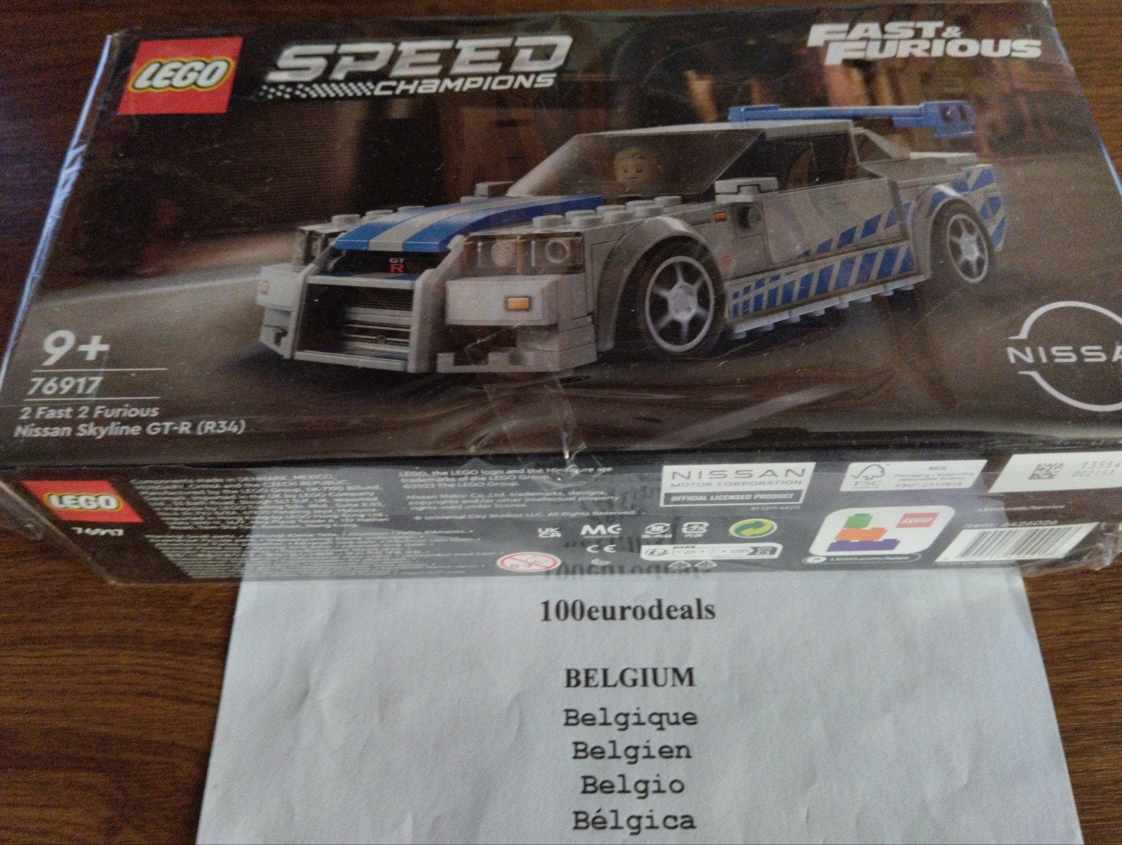 LEGO Speed Champions Nissan Skyline GT-R (R34) - 76917, Envoi, Neuf, Autres marques