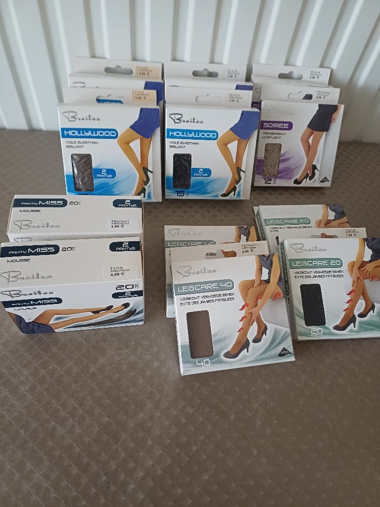 12 stuks Breitex Medium,Lycra,topkwaliteit,, Ophalen of Verzenden, Nieuw, Maat 39 t/m 42