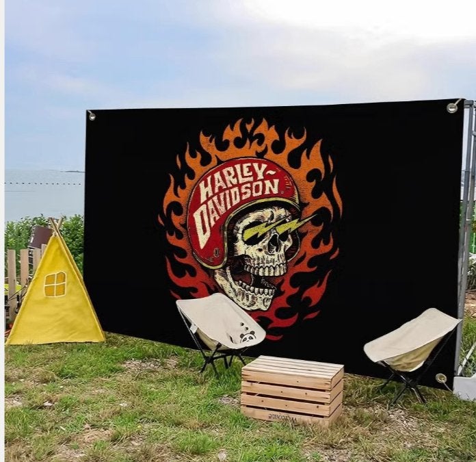 Grote vlaggen Harley Davidson (150x90cm), Ophalen of Verzenden, Nieuw