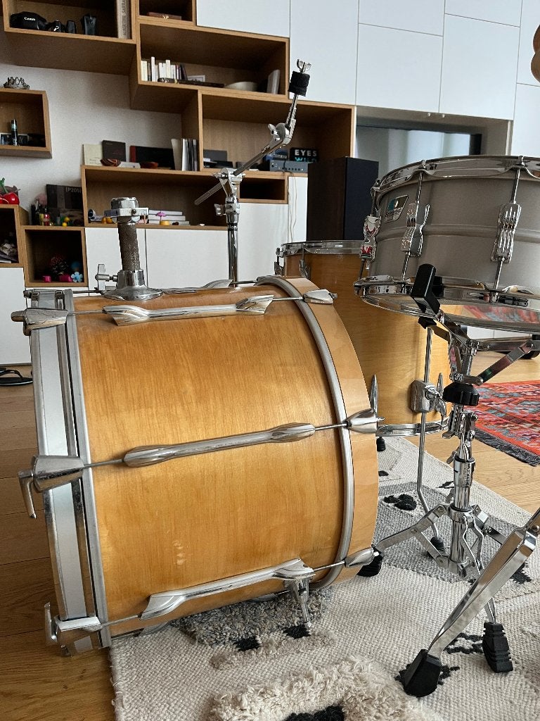 Batterie vintage Premier - grosse caisse et floor tom, Muziek en Instrumenten, Ophalen, Gebruikt, Premier