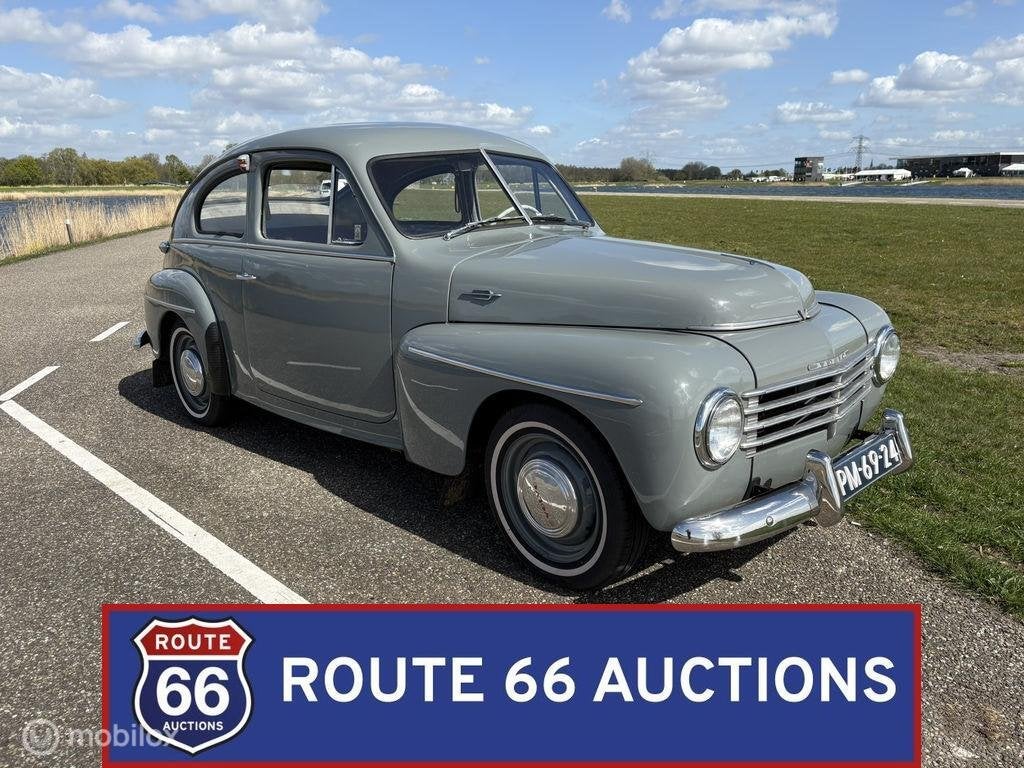 Volvo PV444 | 1955 | Route 66 Auctions, Autos, Achat, Entreprise, Boîte manuelle, Autre carrosserie