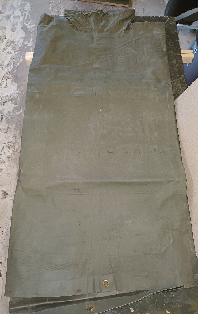US army 1945 ged. regenponcho, Verzamelen, Militaria | Tweede Wereldoorlog, Landmacht, Kleding of Schoenen, Ophalen of Verzenden