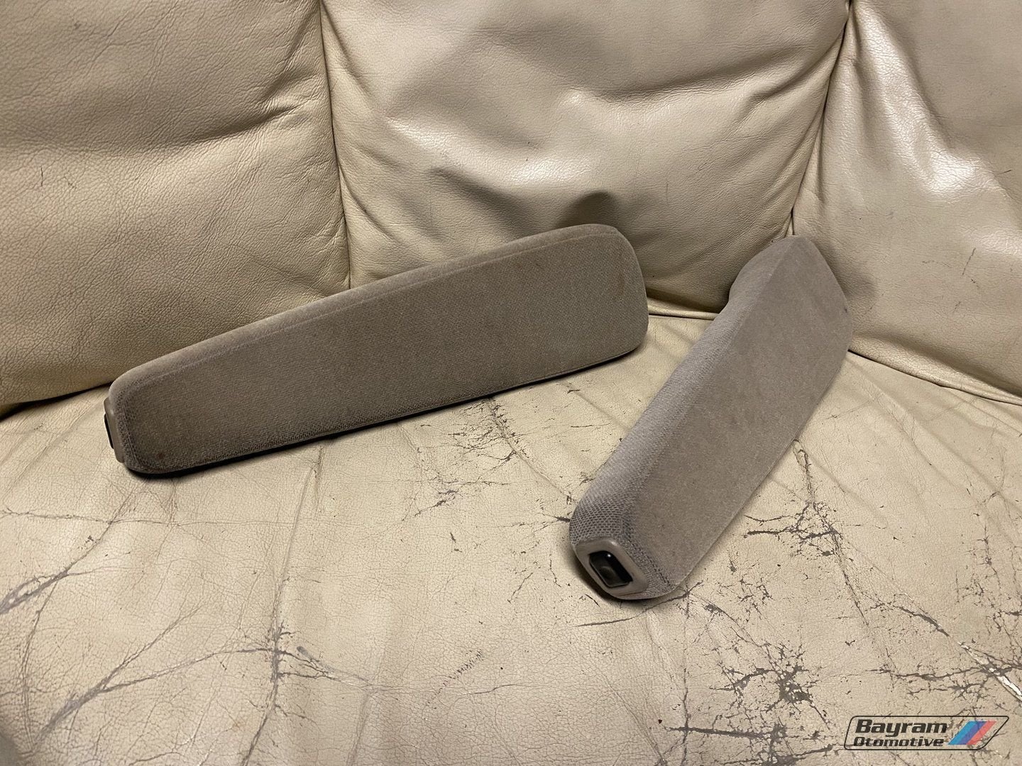 Bmw E34 E32 armsteun set E30 grijs/ beige stoel 5-serie, Gebruikt, -, -, Ophalen of Verzenden
