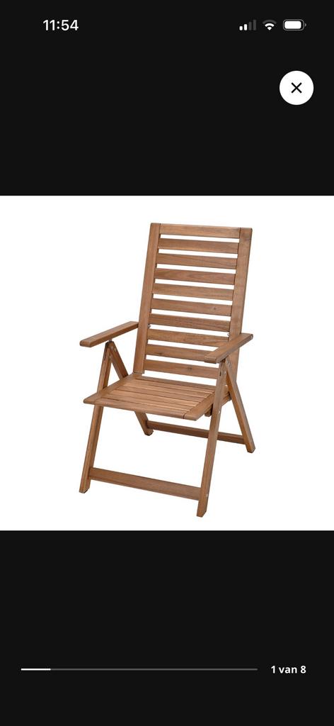 2 IKEA NÄMMARÖ tuinstoelen, Tuin en Terras, Tuinstoelen, Ophalen, Gebruikt