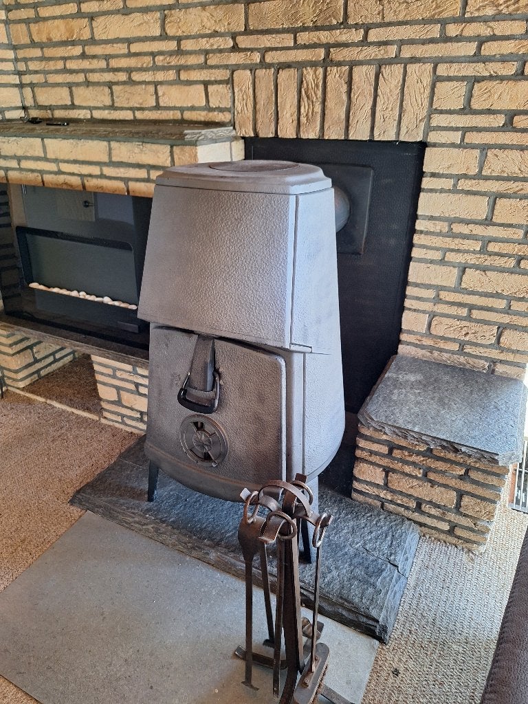 JOTUL combifire 4 - gietijzeren kachel, Ophalen, Gebruikt, Vrijstaand